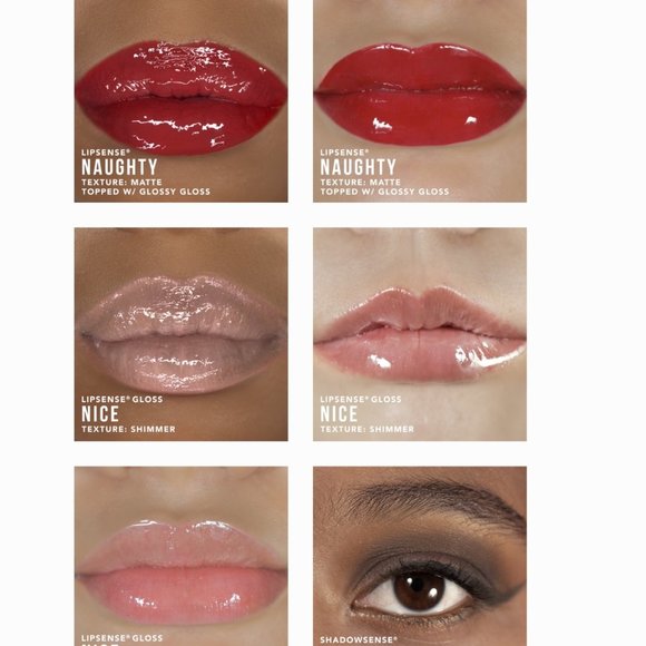 NAUGHTY & NICE HOLIDAY COSMETICS COLLECTION SeneGence LipSense Set - Picture 11 of 12